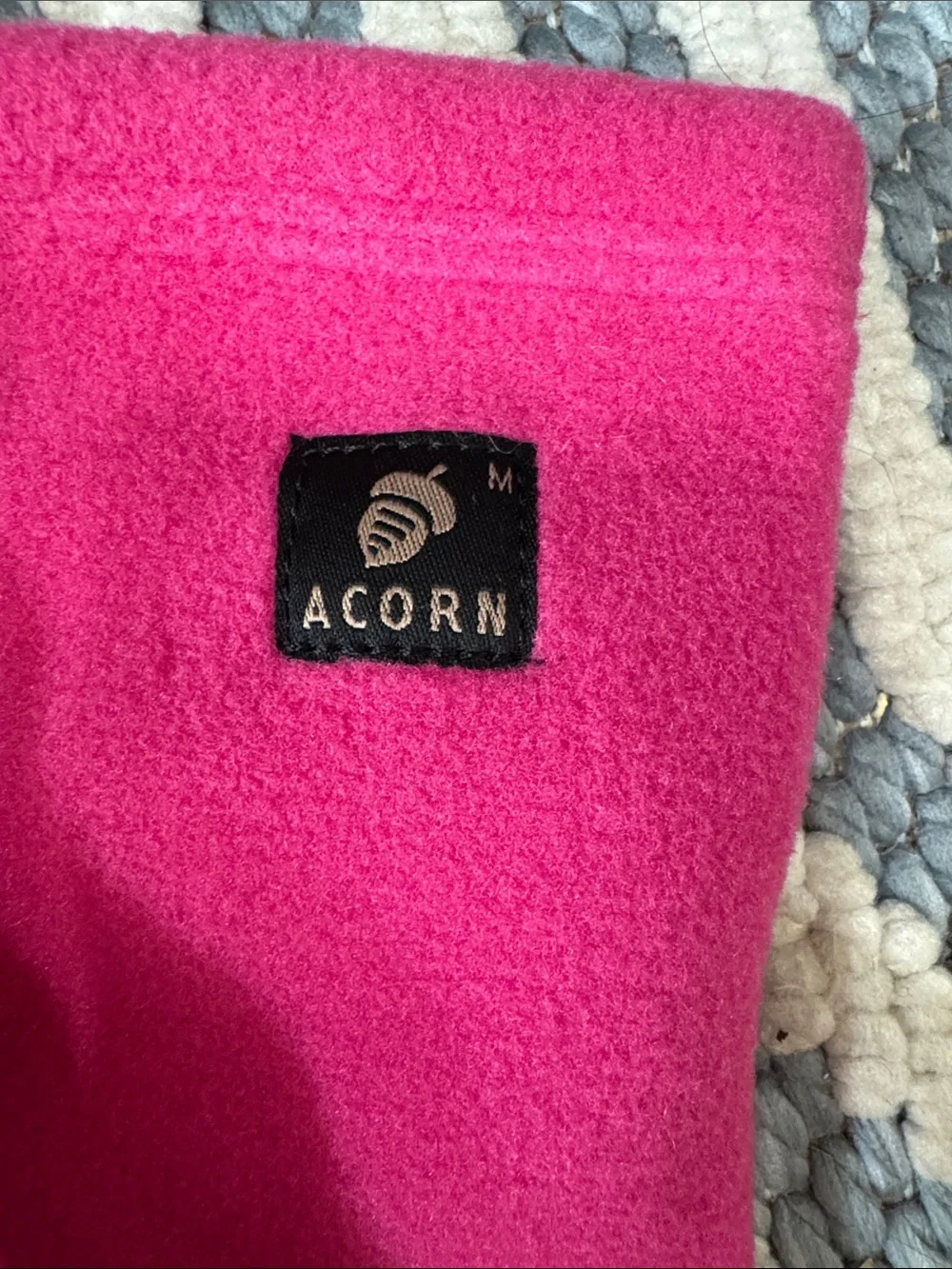 Acorn Fleece Socks Lot Medium Retro Ski Après Ski Camping Cozy